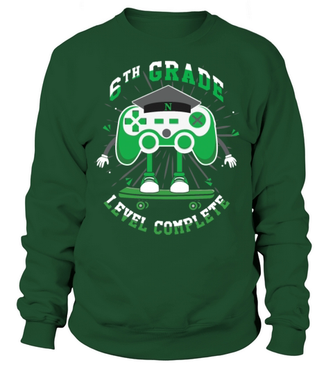 6th Grade Graduate Graduating 2023 Gamer Sweatshirt Unisex