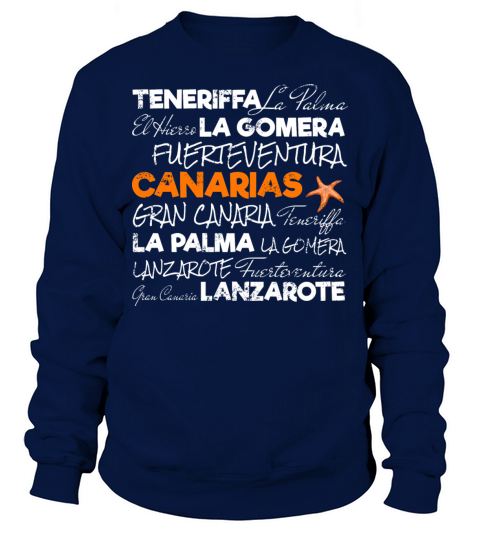 Canary Islands Retro Starfish Vintage Holiday Sweatshirt Unisex