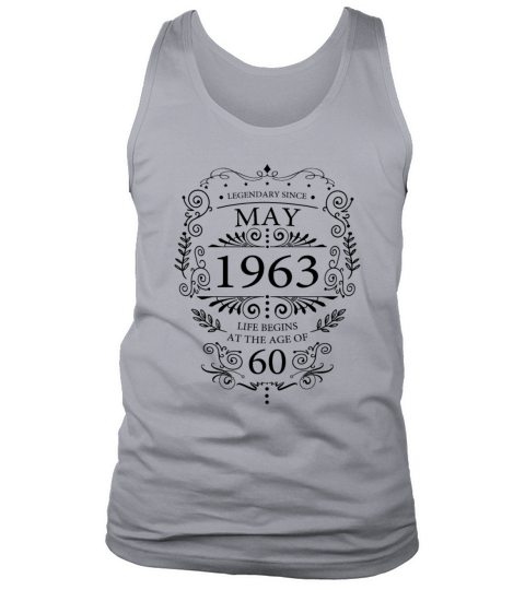 60th Birthday Gifts May 1963 Vintage Tank Top Unisex