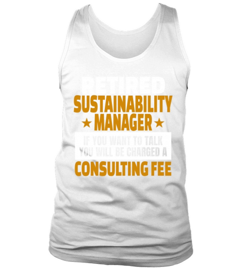 Retired Sustainability Manager Retirement Party Tank Top Unisex