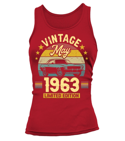 May 1963 60 Years Old Vintage 60th Birthday Tank top Woman