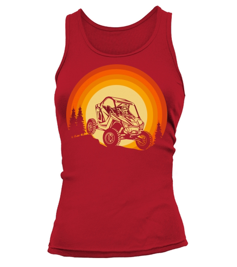POLARIS RZR Vintage retro sunset with trees Tank top Woman