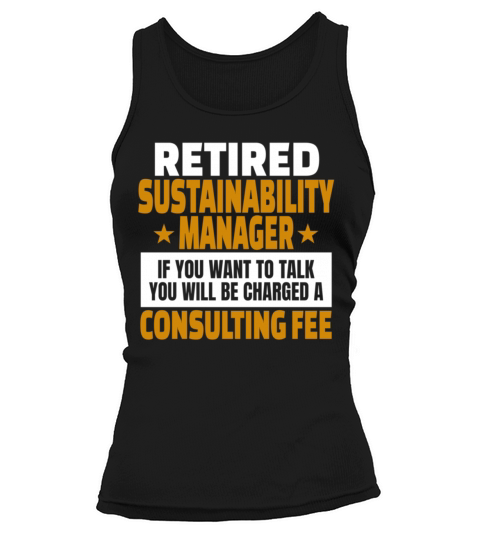 Retired Sustainability Manager Retirement Party Tank top Woman