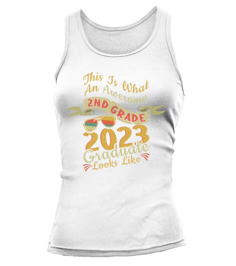 Retro Awesome 2nd Grade Graduate Graduating 2023 Tank top Woman
