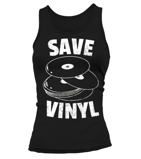 Save Vinyl Records Distressed Vintage Music Lovers Tank top Woman