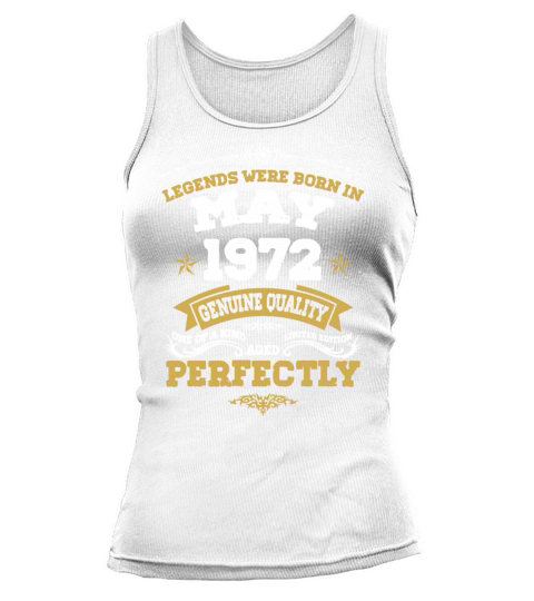 Vintage Aged To Perfection May 1972 Tank top Woman