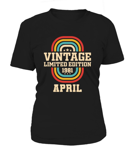 42nd birthday April vintage 1981 vintage Women's T-Shirt