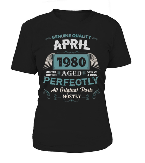 April 1980 Vintage Birthday Present Women's T-Shirt