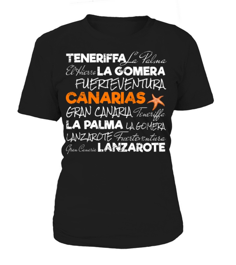 Canary Islands Retro Starfish Vintage Holiday Women's T-Shirt