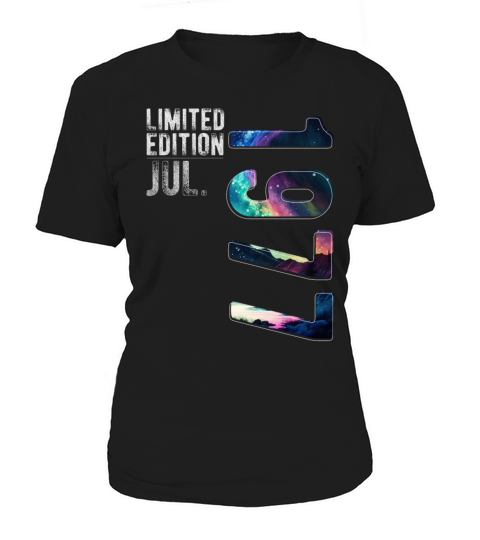 Limited Edition 1977 July Birthday Polar Lights Women's T-Shirt