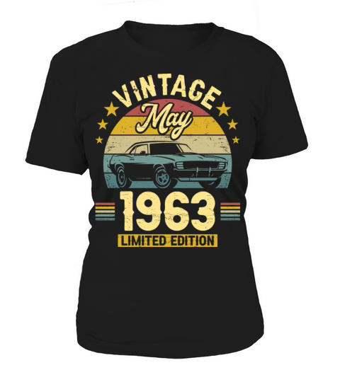 May 1963 60 Years Old Vintage 60th Birthday Women's T-Shirt