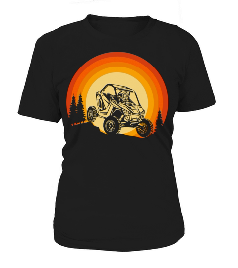 POLARIS RZR Vintage retro sunset with trees Women's T-Shirt