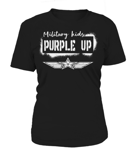 Purple Up Military Kids Awareness Month 2023 Women's T-Shirt