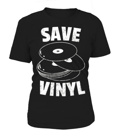Save Vinyl Records Distressed Vintage Music Lovers Women's T-Shirt