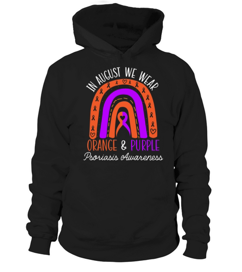 In August We Wear Orange And Purple Psoriasis Hoodie Unisex