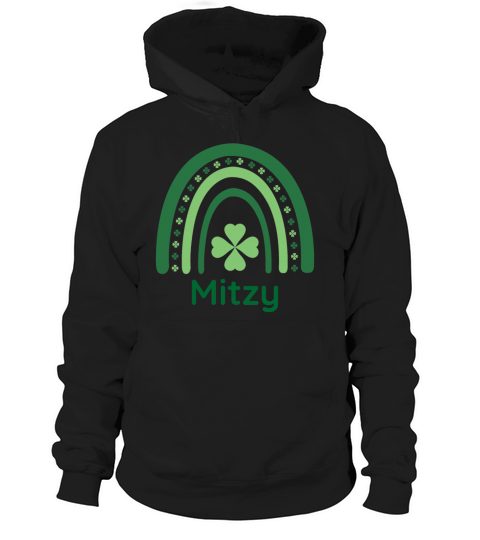 Mitzy Clover Charm Boho Rainbow Hoodie Unisex