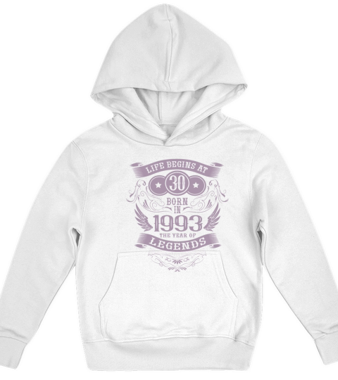 30th Birthday Gifts Vintage 1993 Vintage Sayings Kids Hoodie