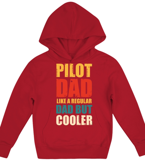 Pilot Dad Lover Father s Day Vintage Kids Hoodie