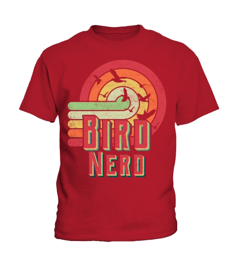 Bird Nerd Bird Watching Watcher Retro Vintage Kids T-Shirt