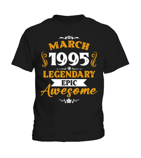 March 1995 Legendary Birthday Present Kids T-Shirt