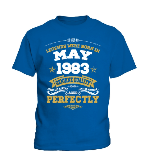 Vintage Aged To Perfection May 1983 Kids T-Shirt