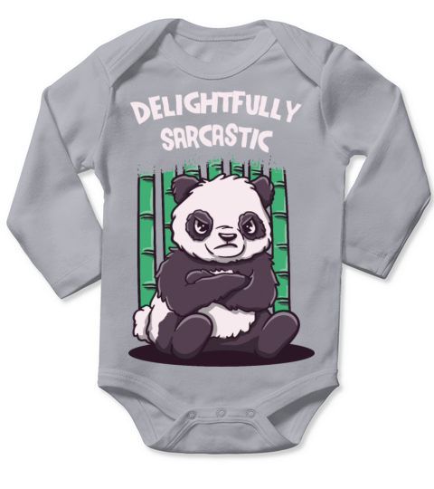 Delightfully Sarcastic Funny Sarcasm Humor Ironic Long Sleeve Baby One-Piece