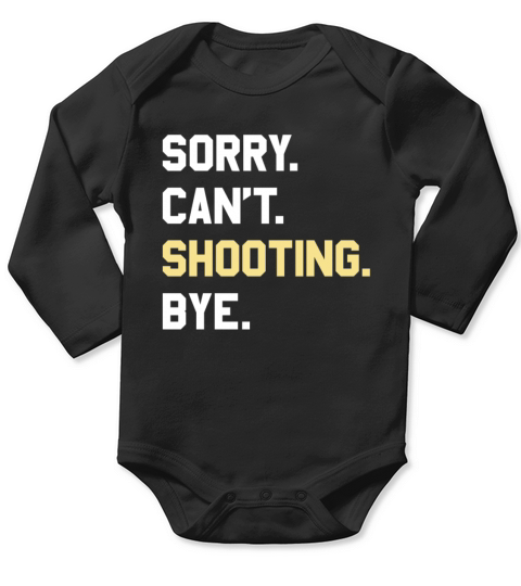Funny Shooting Gift for Men Women Boys or Girls Long Sleeve Baby One-Piece