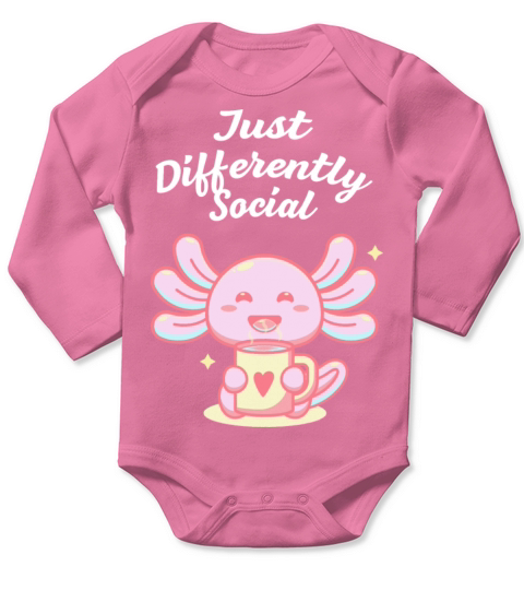 Just Differently Social Nerd Introvert Weird Antis Long Sleeve Baby One-Piece