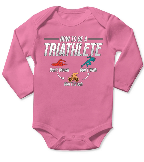 Triathlon How To Be A Triathlete Competition Race Long Sleeve Baby One-Piece