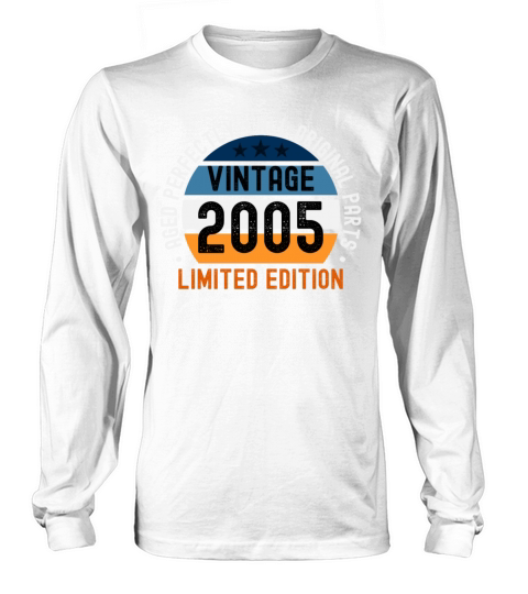 18th Birthday Vintage 2005 Long sleeved Unisex
