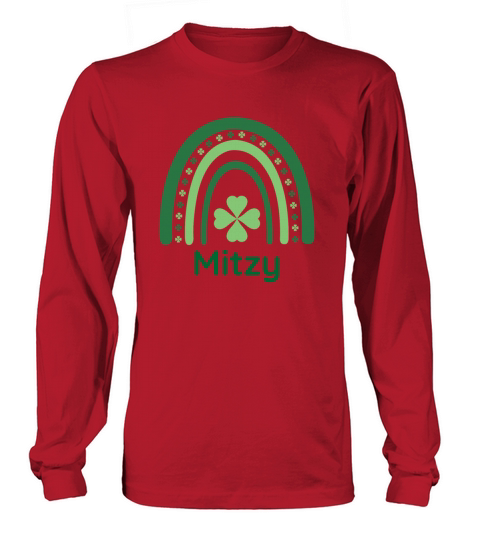 Mitzy Clover Charm Boho Rainbow Long sleeved Unisex