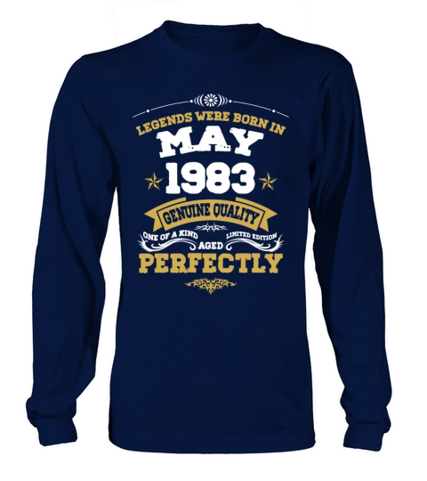 Vintage Aged To Perfection May 1983 Long sleeved Unisex