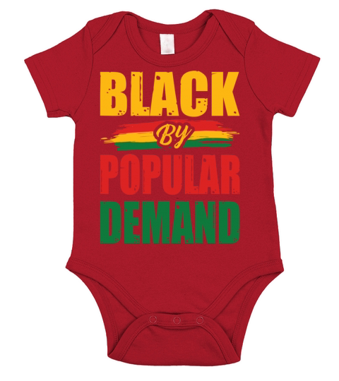 Black by popular demand black history afro black h Short Sleeve Baby One-Piece