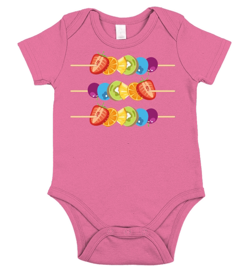 Colorful Fruit LGBT color Short Sleeve Baby One-Piece