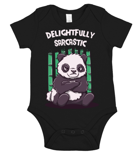 Delightfully Sarcastic Funny Sarcasm Humor Ironic Short Sleeve Baby One-Piece