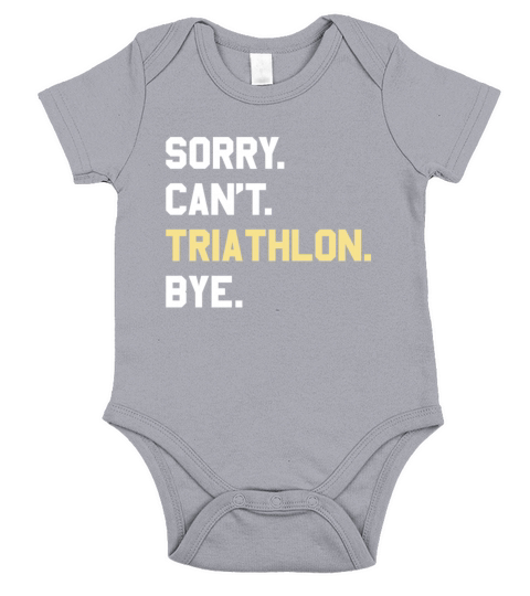 Funny Triathlon Gift for Men Women Boys or Girls Short Sleeve Baby One-Piece