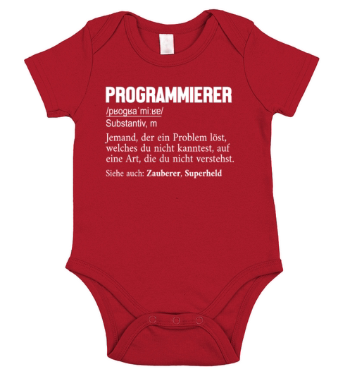 Programmierer Definition Full Stack Coder Short Sleeve Baby One-Piece