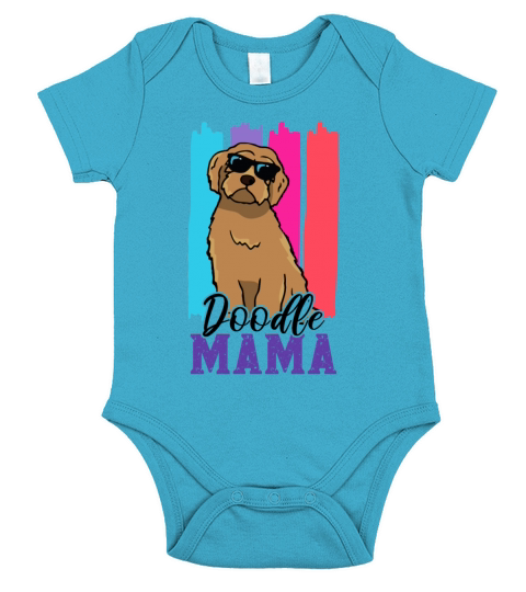 Womens Doodle Mama Labradoodle Goldendoodle Short Sleeve Baby One-Piece