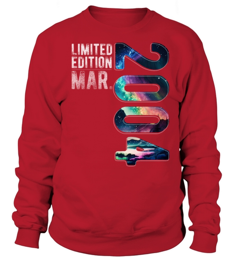 Limited Edition 2004 March Birthday Polar Lights Sweatshirt Unisex