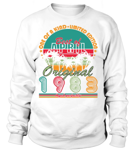 Vintage April 1983 40th anniversary Sweatshirt Unisex