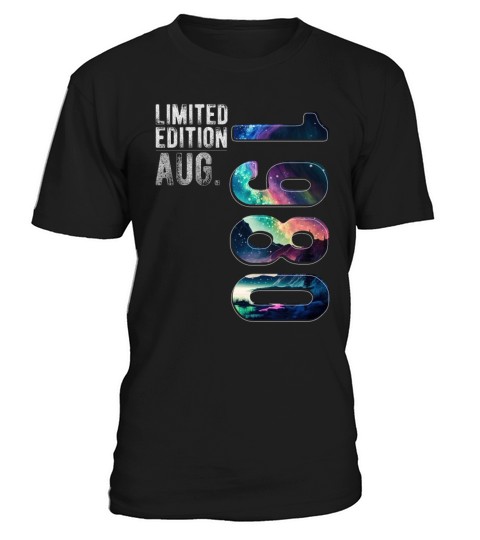 Limited Edition 1980 August Birthday Polar Lights T-Shirt Unisex