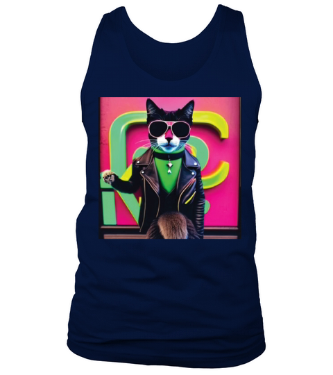 cat daddy black cat vintage eighties style Tank Top Unisex