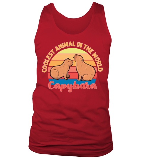 Coolest Animal in The World Capybara Tank Top Unisex