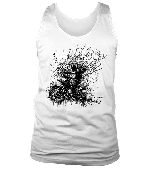 Female Biker Splash Style Off-road Ride Tank Top Unisex