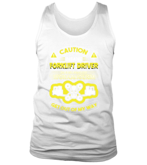Forklift Operator Skull Funny Forklift Driver Tank Top Unisex