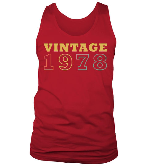 Vintage 1978 45 Birthday Gift Tank Top Unisex