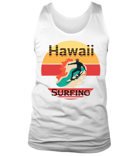 Vintage Hawaii Surfing Label Tank Top Unisex