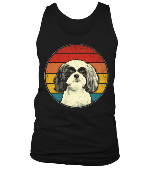 Vintage Shih Tzu Gifts For Men Women Kids Tank Top Unisex