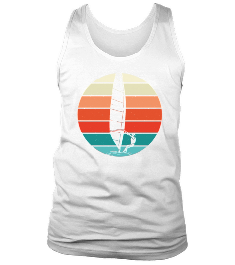 White Windsurfer vintage Tank Top Unisex