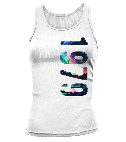 Limited Edition 1979 July Birthday Polar Lights Tank top Woman